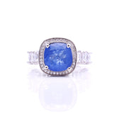 Anel Fusion Tanzanita com Zircônias
