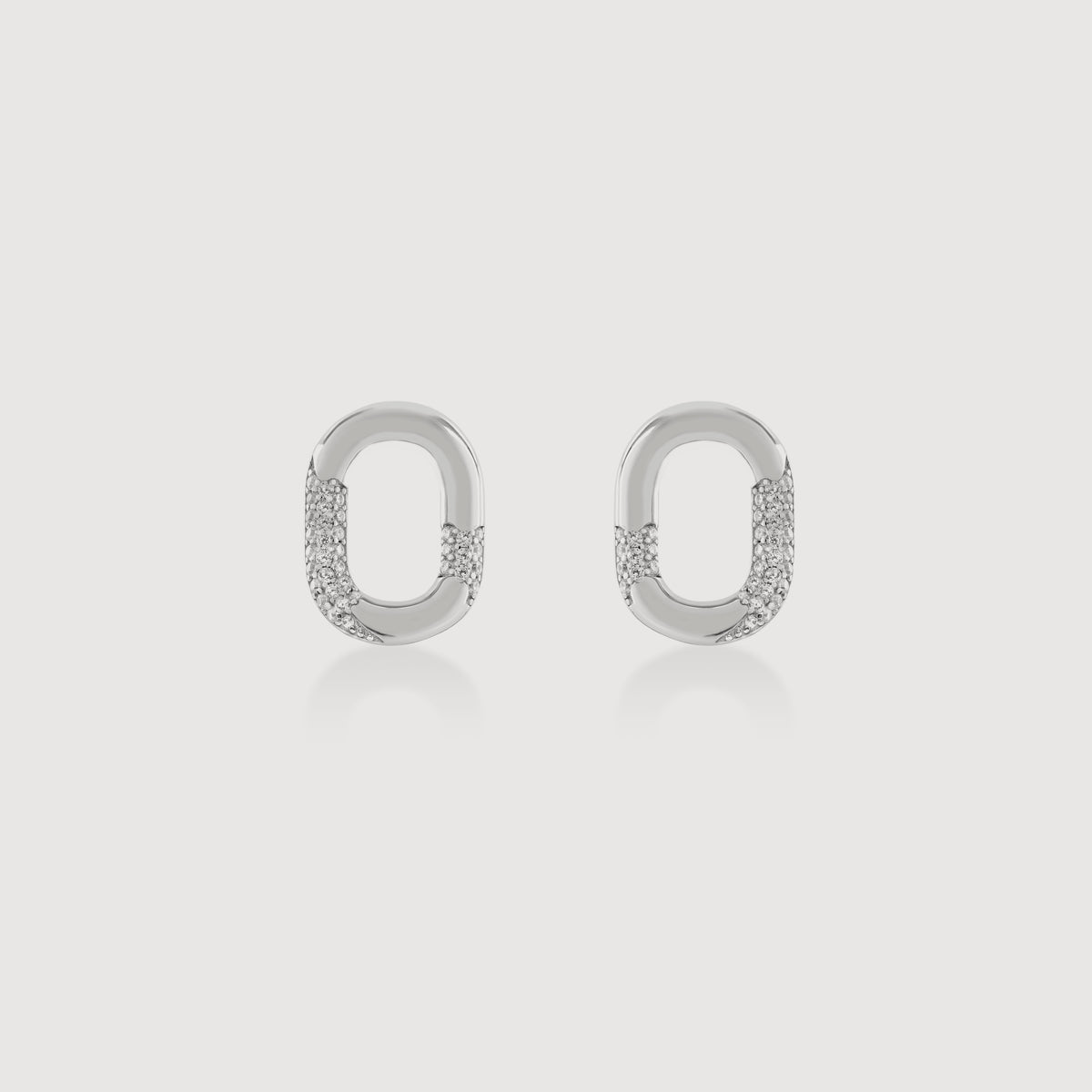 Brinco Elo com Zircônias