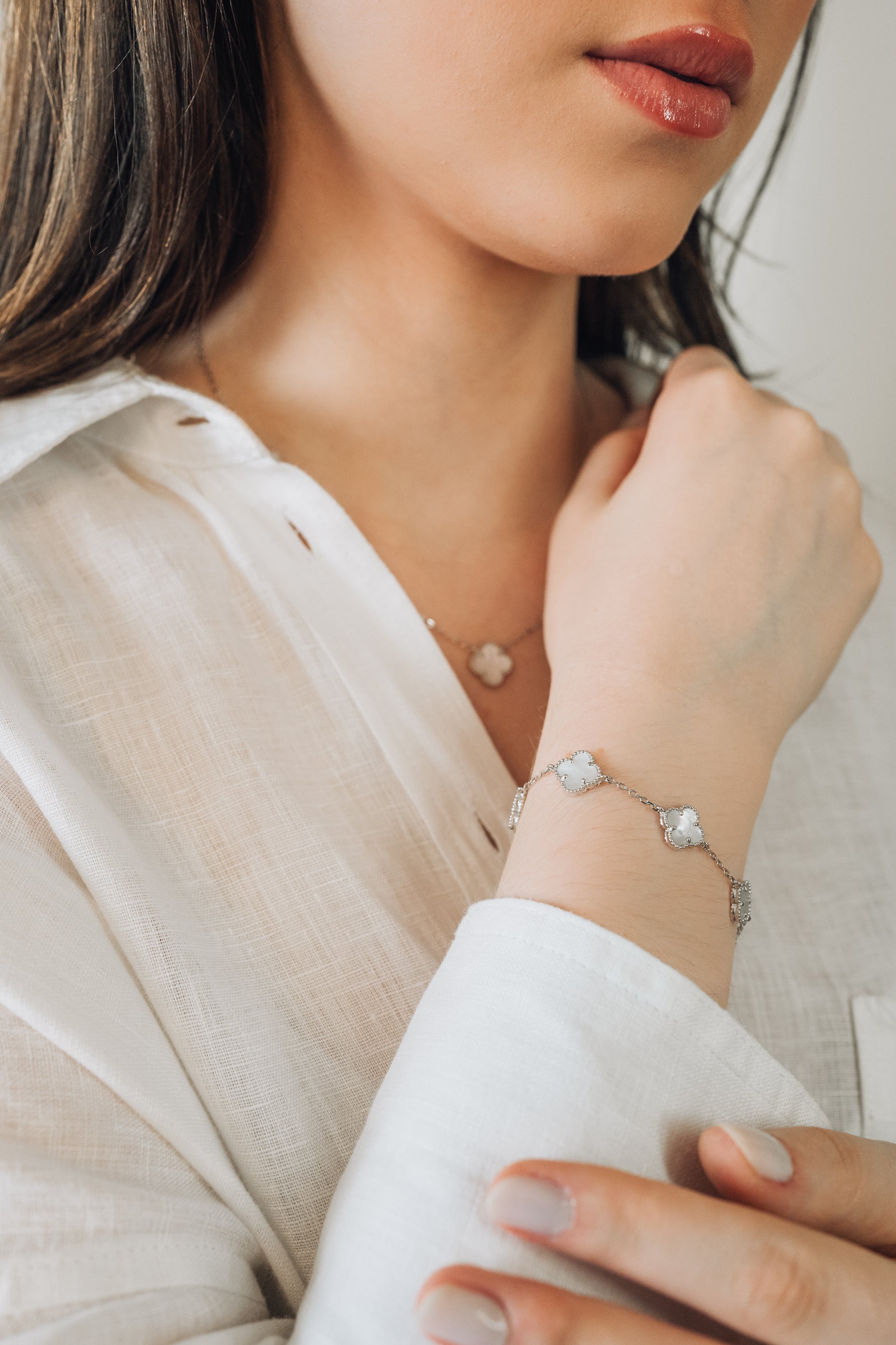 Pulseira Flor em Madrepérola