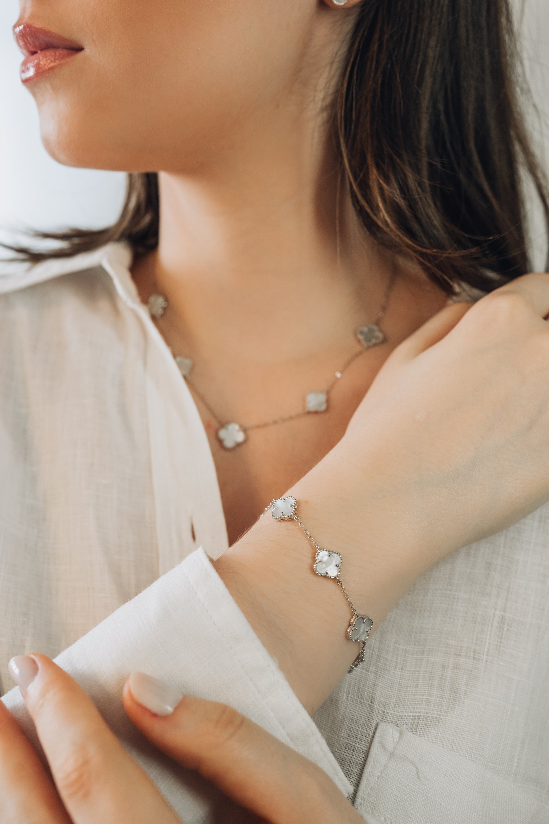 Pulseira Flor em Madrepérola