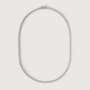 Colar Riviera 2mm em banho de ródio